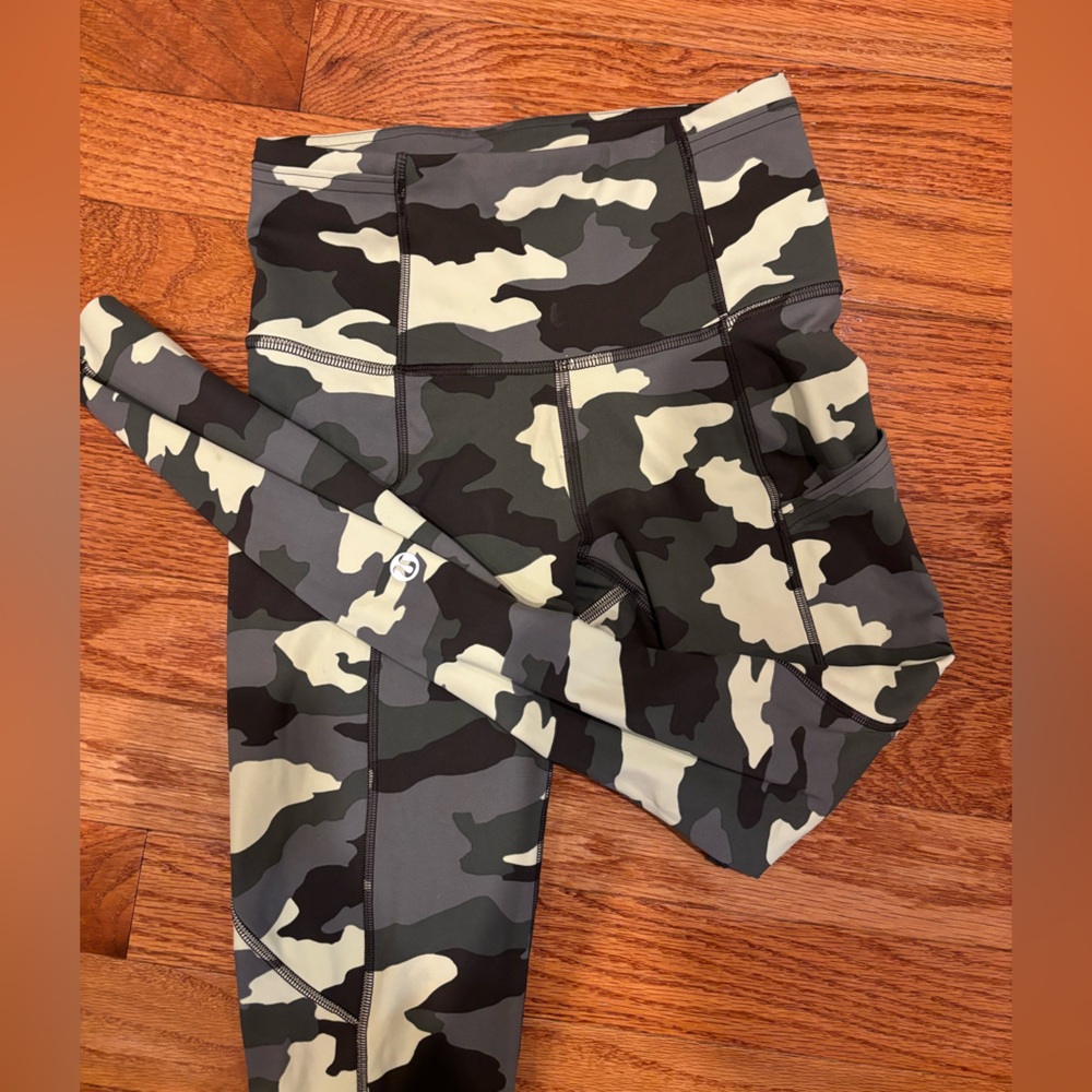 Lululemon Green Camo Leggings